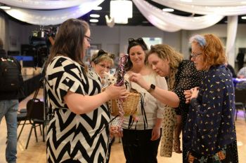 Julie Malarky and Shenanigan at 2018 Glitter Ball