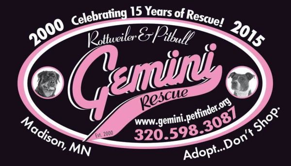 Gemini Rottweiler and Pitbull Rescue, Inc.