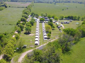 An areal view of Haven of the Ozarks