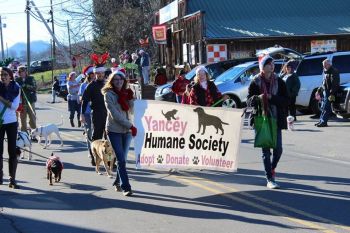 Participating in the Christmas Parade.