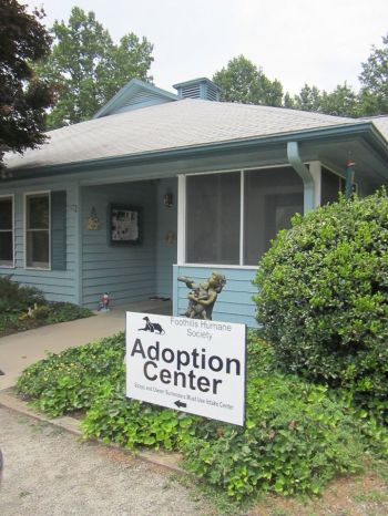 Front entrance to the humane society