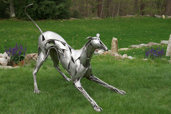 greyhound sculpture