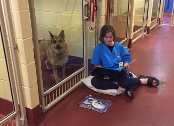 One of our "Reading Buddies" volunteers