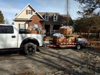 Dog Food pick up day.