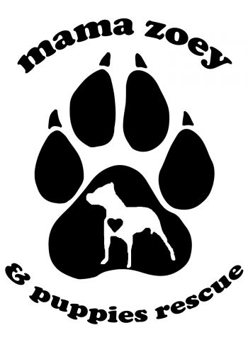 Mama Zoey & Puppies Rescue Logo