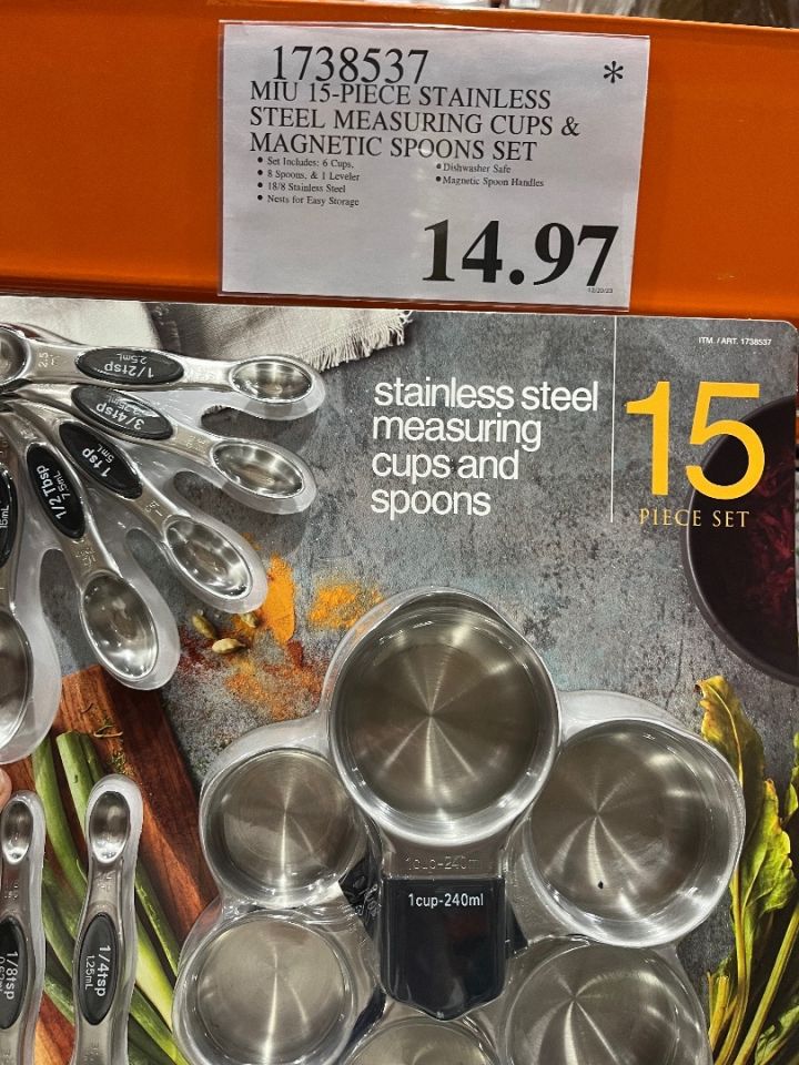 Costco Is Selling a 15-Piece Measuring Cup and Magnetic Spoon Set