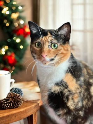 Sweet pea is a gorgeous female calico She is approximately two years old and she had a rough start 