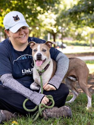 Annora is a shy baby who finds the shelter a scary place and seeks comfort from people She went out