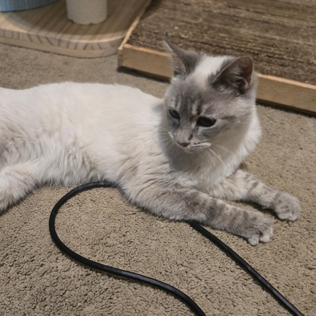 Malley, an adoptable Himalayan, Norwegian Forest Cat in Southington, OH, 44470 | Photo Image 4