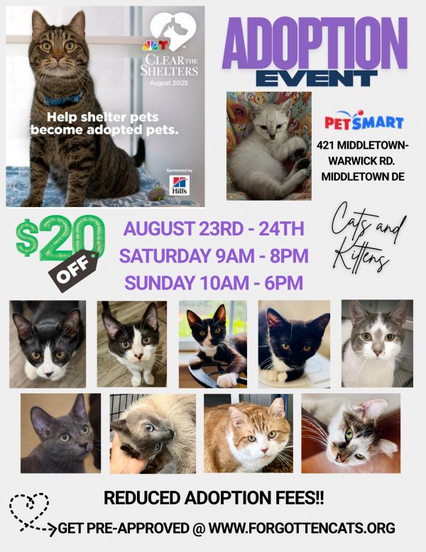 Middletown PS&#39;s Clear The Shelters Event 8/23-24